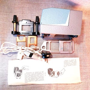 Compact 35mm slide projector Etude FED,  Retro Diaprojektor USSR 1968