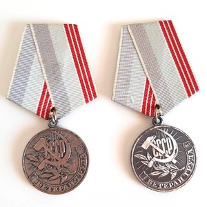1970 Medal Labor Award &quot;Labor Veteran&quot;, Veteran Order USSR