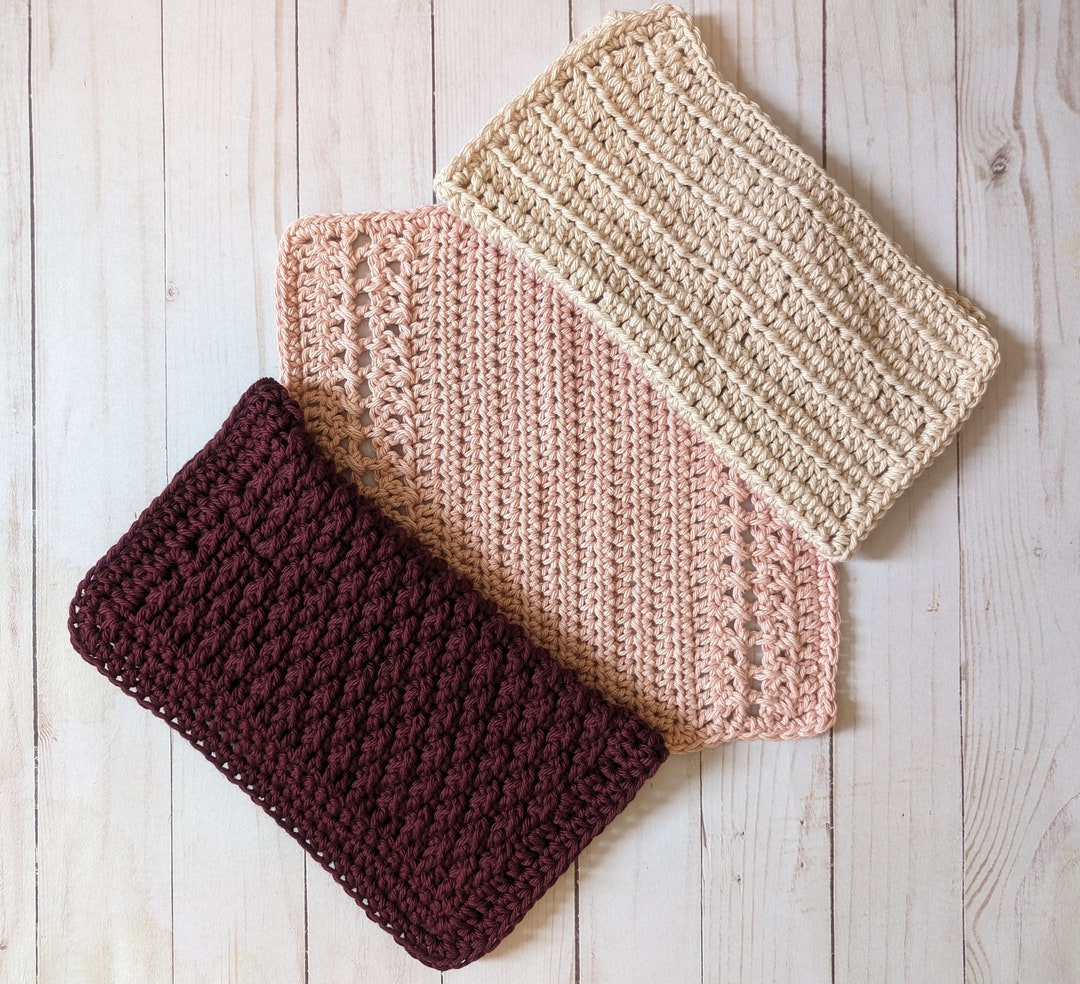Hand Crocheted Dish Cloth, Crocheted Wash Cloth, Set of Dishcloths ...