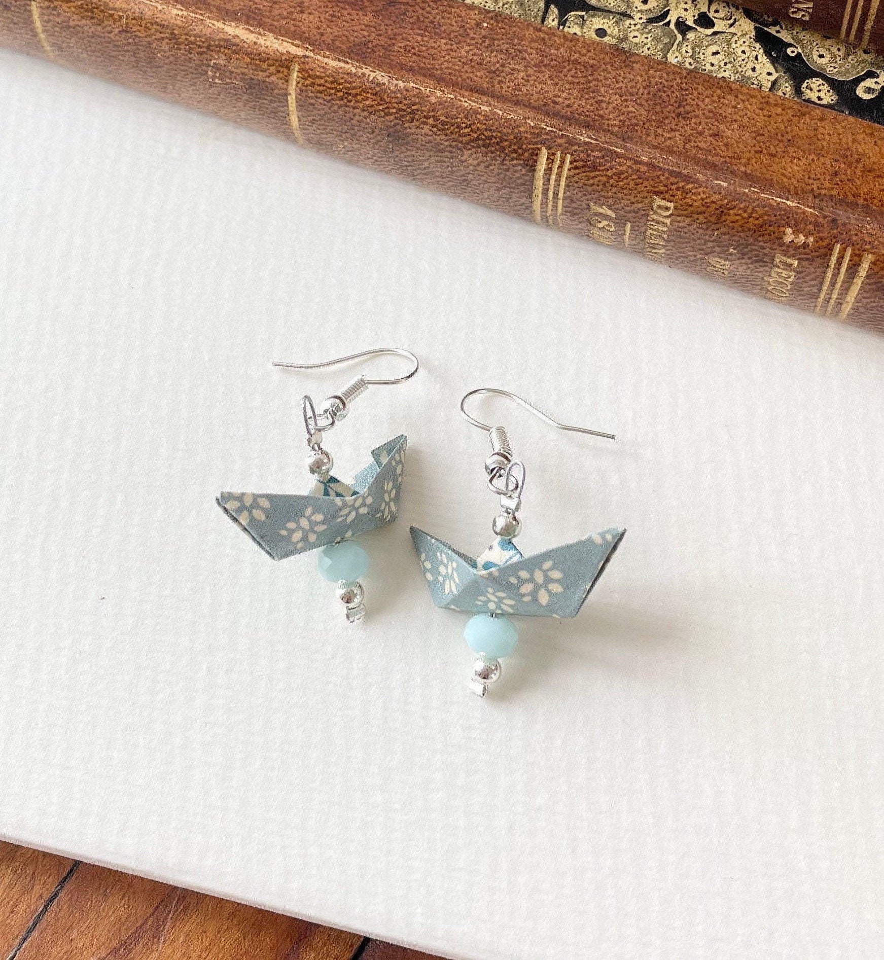 Origami Earrings Etsy