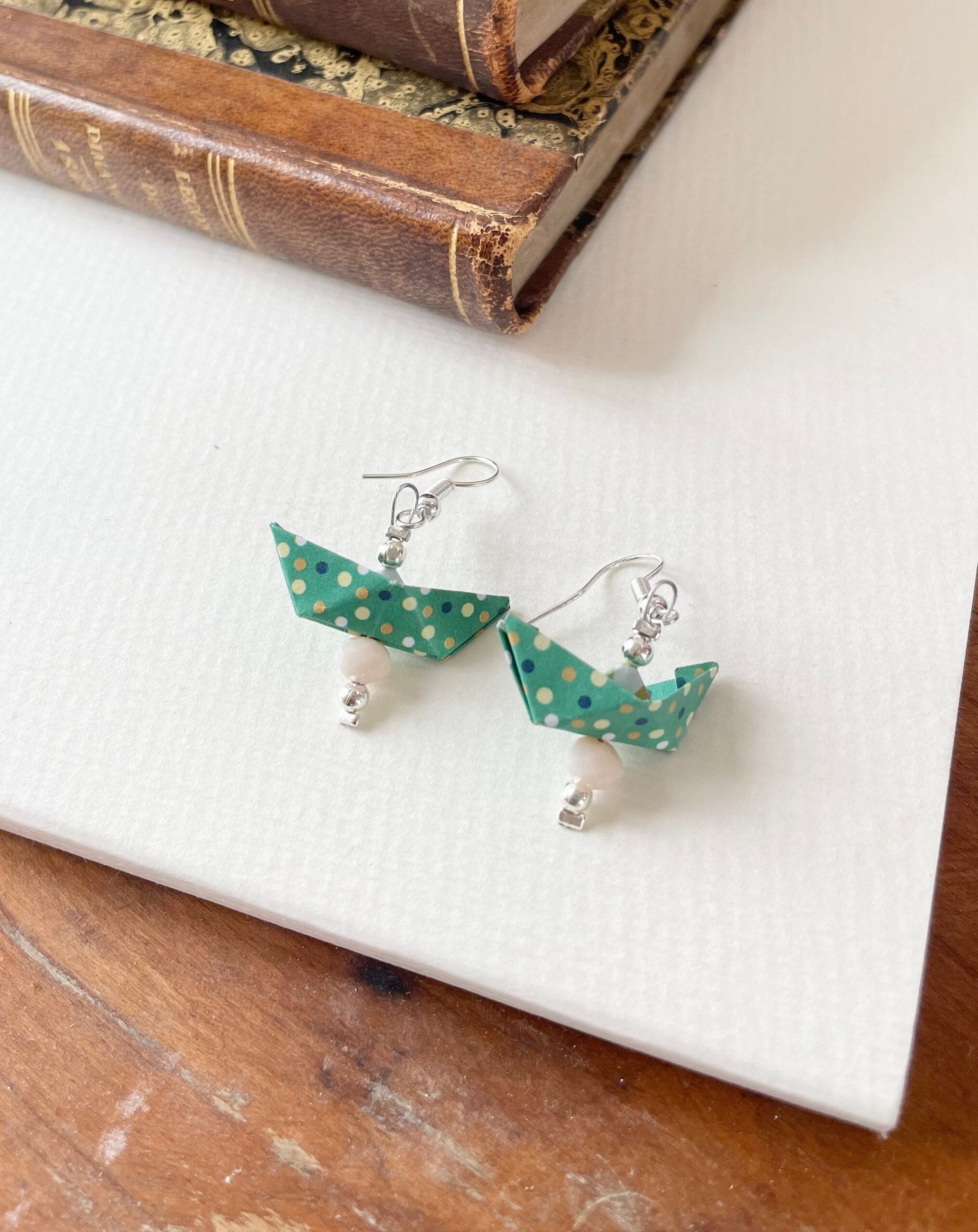 Origami Earrings Etsy