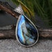 Labradorite Pendant Sterling Sliver Pendant Necklace Pear Only Pendant