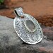 Lemon Topaz Pendant Sterling Sliver Necklace Statement image 0