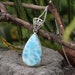 World Class Larimar Pendant Necklace in 925 Sliver Incredible image 1