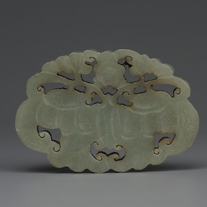 Chinese Antique White Jade Pendant/Jade/Asian Art/Sculpture Art/White Jade/Character/Pendant