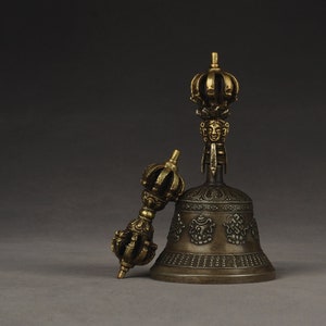 Tibetan religious instruments-vajra/bell/Tibetan/decorative/gift/meditation/home decoration/anniversary/gift/magic wand/religious ceremony