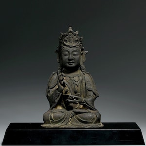 Buddha Statue-Japanese Cast Iron Sculpture,Home Decor,Art Deco,gift,Meditation,Yoga, Zen,Anniversary Gifts,Family Memorial,Garden decoration
