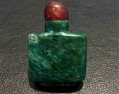 Asian agate bottle, vintage snuff bottle