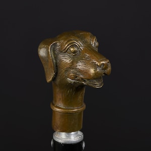Bronze Dog Head Car Shift Knob-Animal Gear Lever Handle,handle,car,bronze skull,Animal sculptures,gear lever,car interior/Christmas/Gifts