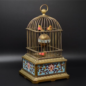 Cloisonne Enamel Hand-painted Mechanical Clock