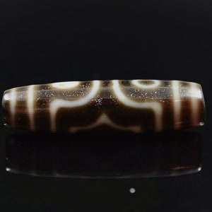 Tibet Three Eyes Black Dzi Bead / Lumik Bead / Agate Bead