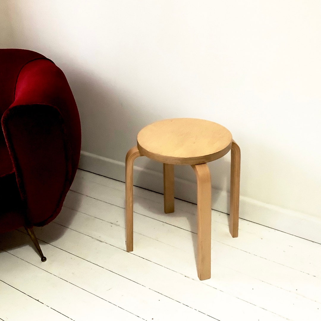 Vintage IKEA FROSTA Stool on Bentwood Legs Aalto Style Etsy