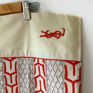 YSL Yves Saint Laurent VINTAGE Original 70er Jahre Kissenbezüge Deadstock Paar