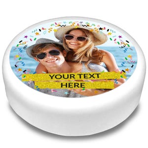 Cakeshop Personalised Custom Edible Cake & Cupcake Toppers | Your Image and Text | Multiple Shapes and Sizes | Icing and Wafer Paper Options