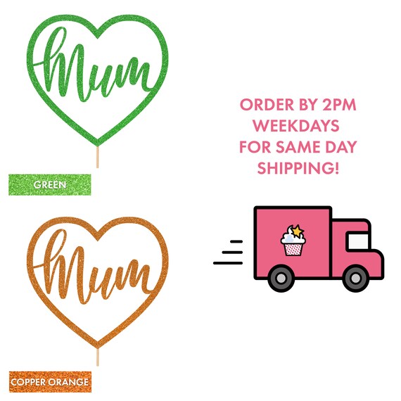 Happy Birthday Mom Cake Topper, Mom's Birthday Party Decoration, Mother's Day Cake Decor