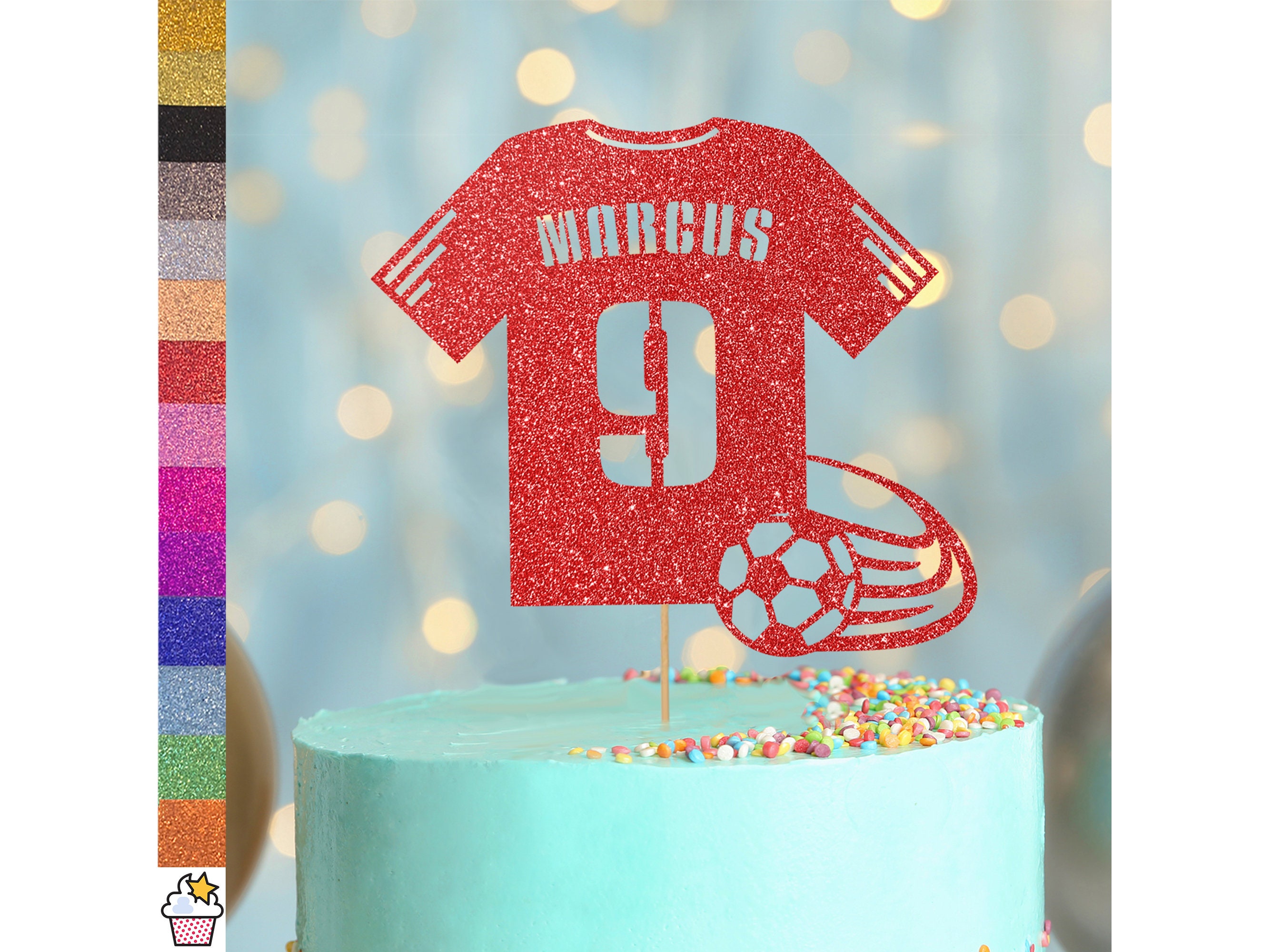 Sports jersey cake topper - Etsy België, image size:2670x2000