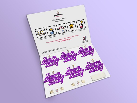 Rsstarxi Cupcake-Topper – 24 Stück Hasenohren Mit Glitzer, Für Oster-Party, Geburtstag & Deko
