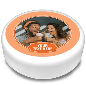 Cakeshop Personalised Fun Edible Cake & Cupcake Toppers | Your Image and Text | Multiple Shapes and Sizes | Icing and Wafer Paper Options