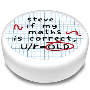 Cakeshop Personalised Edible Cake & Cupcake Toppers Birthday Maths Joke | Your Name | Multiple Shapes and Sizes | Icing/Wafer Paper Options