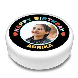 Cakeshop Personalised l Edible Cake & Cupcake Toppers | Your Image and Text | Multiple Shapes and Sizes | Icing and Wafer Paper Options