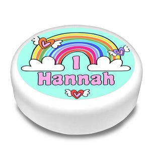Cakeshop Personalised l Edible Cake & Cupcake Toppers | Your Name and Age | Multiple Shapes and Sizes | Icing and Wafer Paper Options