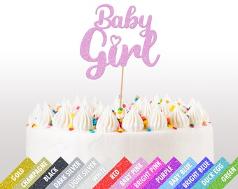 Baby Girl Cake Topper Baby Shower Cake Topper Gender Reveal Etsy France