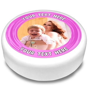 Cakeshop Personalised Edible Cake & Cupcake Toppers | Your Custom Image and Text | Multiple Shapes and Sizes | Icing and Wafer Paper Options