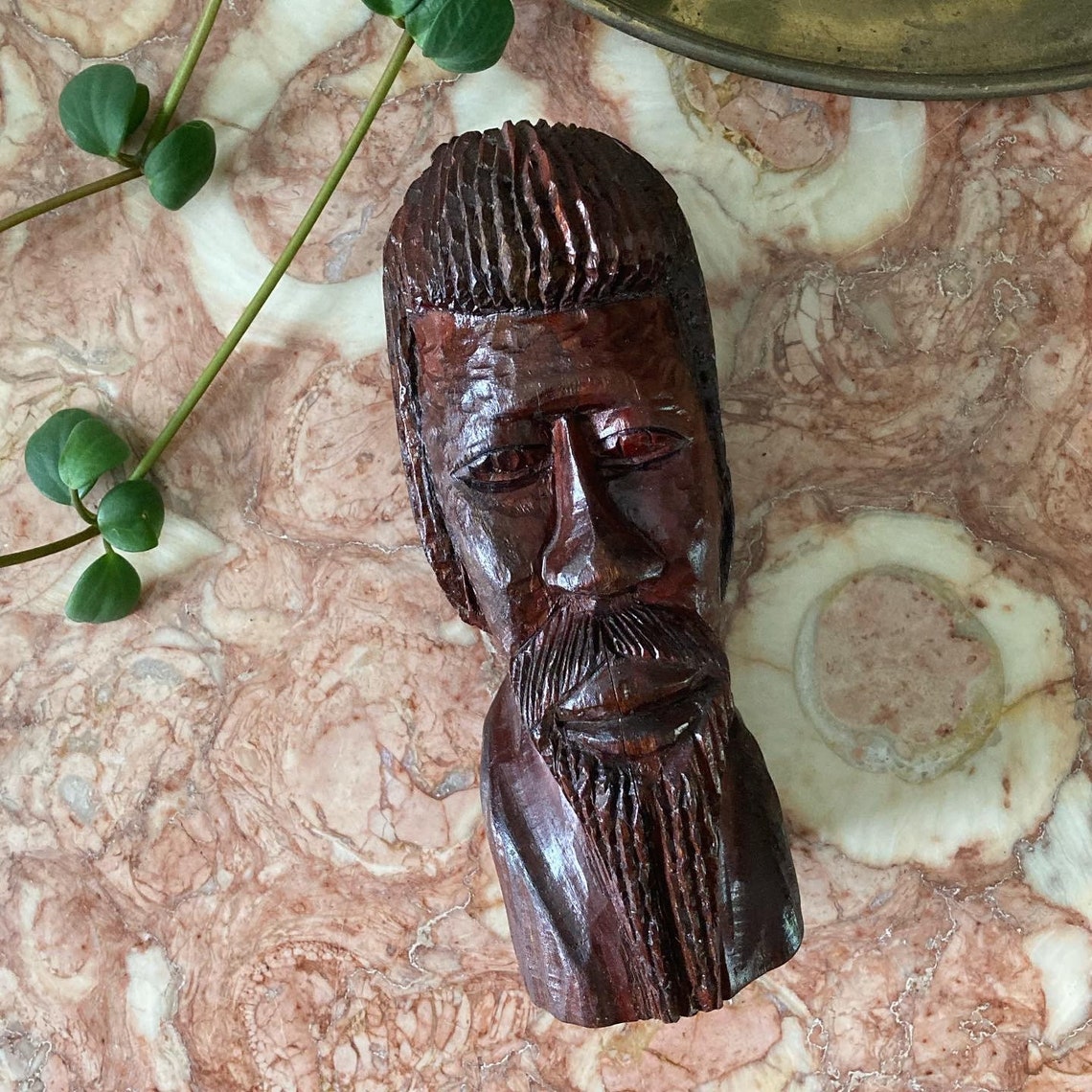 Vintage Jamaican wood carving Etsy
