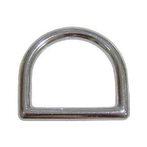3/4" Casted Dee Ring, Nickel Plated Casted Dee Ring, 19mm Dee Ring, Nickel Dee Ring, Casted Dee Ring