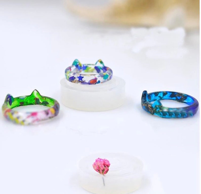Ring Mold Diy Resin Jewelry Molds Art Kawaii Mould Silicone Uv