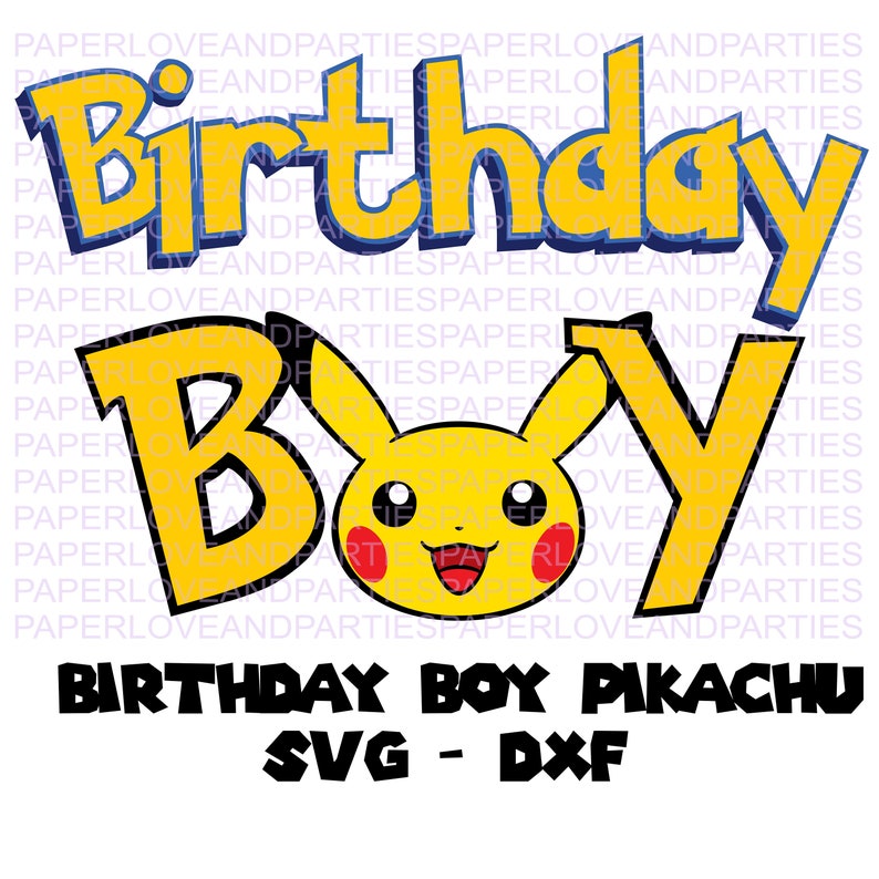 Download Pokemon T Shirt Clipart Cut File Dxf Birthday Boy Pikachu Svg Silhouette Cricut File Svg Clip Art Art Collectibles Shantived Com