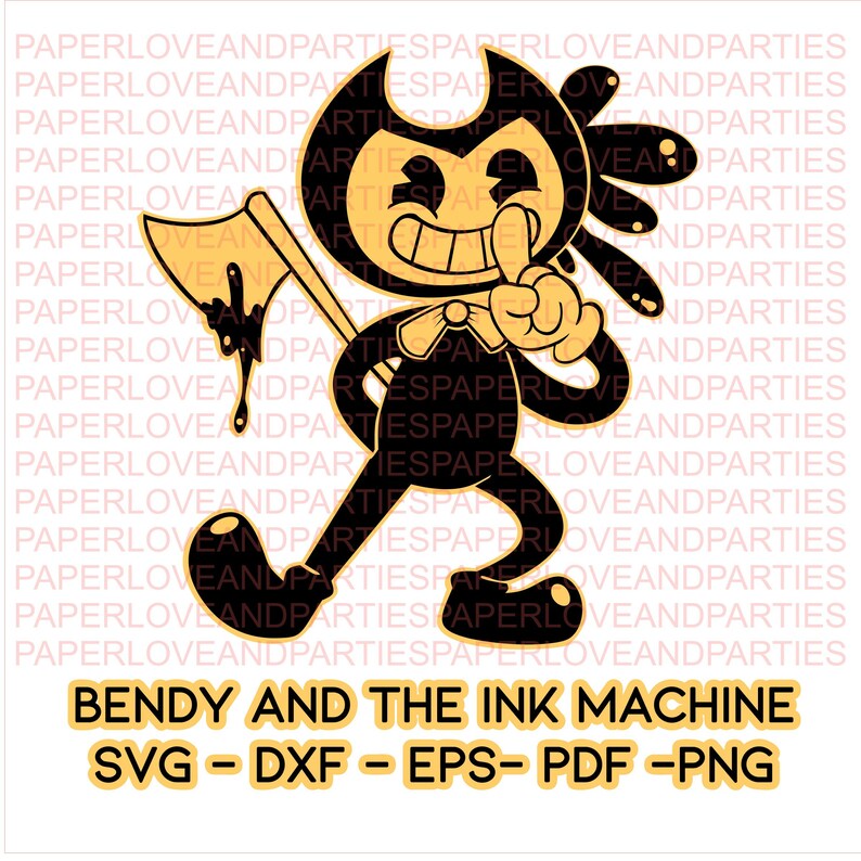 Bendy and the Ink Machine SVG DXF EPS Png Pdf. Bendy Etsy