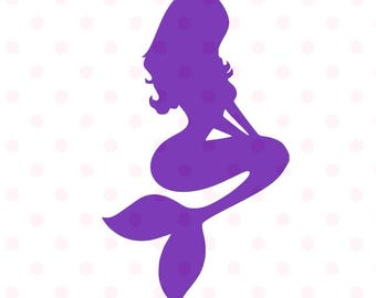 Download Mermaid Silhouette Svg Etsy