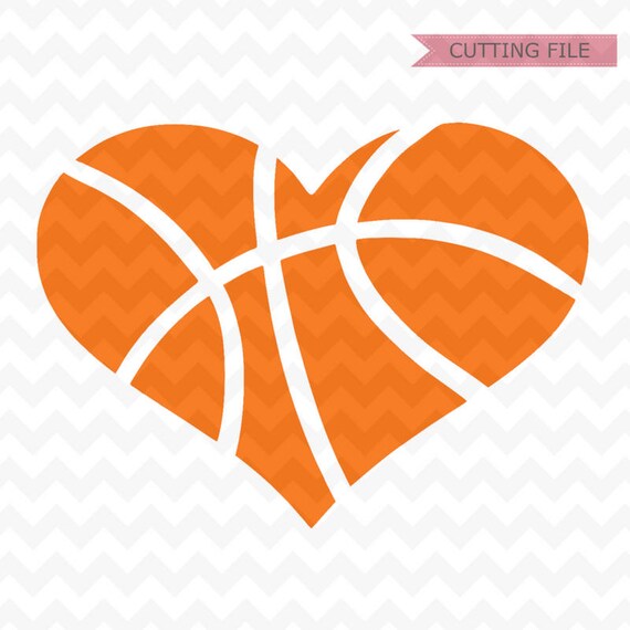 Basketball Heart SVG Basketball Svg Cut File Basketball Svg | Etsy