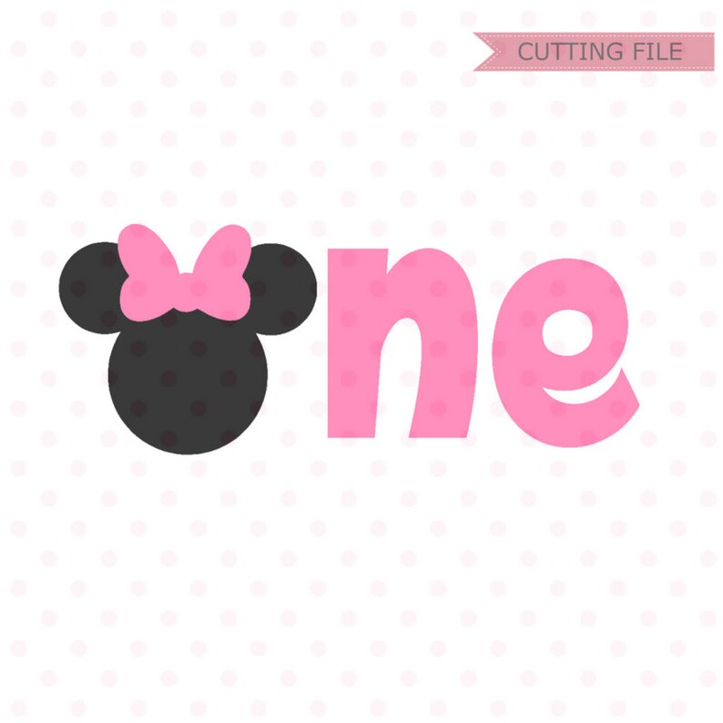 Download Minnie Mouse First Birthday SVG Minnie Mouse Head Vector ...