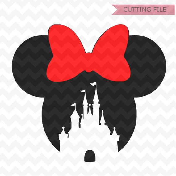 Free Disney Castle With Minnie Head Svg SVG PNG EPS DXF File