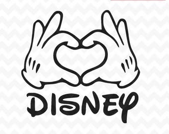 Download Mickey Mouse Two dles hand svg Mickey and Minnie Peace Hands