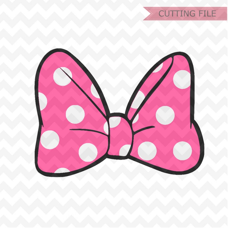 Minnie Mouse bow svg LAYERED minnie mouse cute bow polkadots image 0.