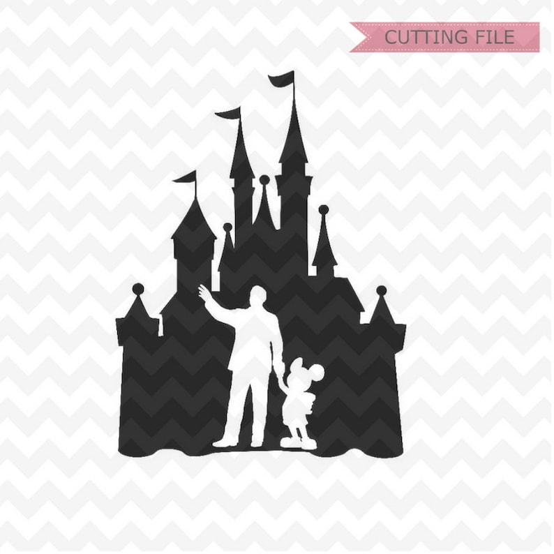 Download Disney Castle svg Castle with Walt Disney and Mickey Mouse ...