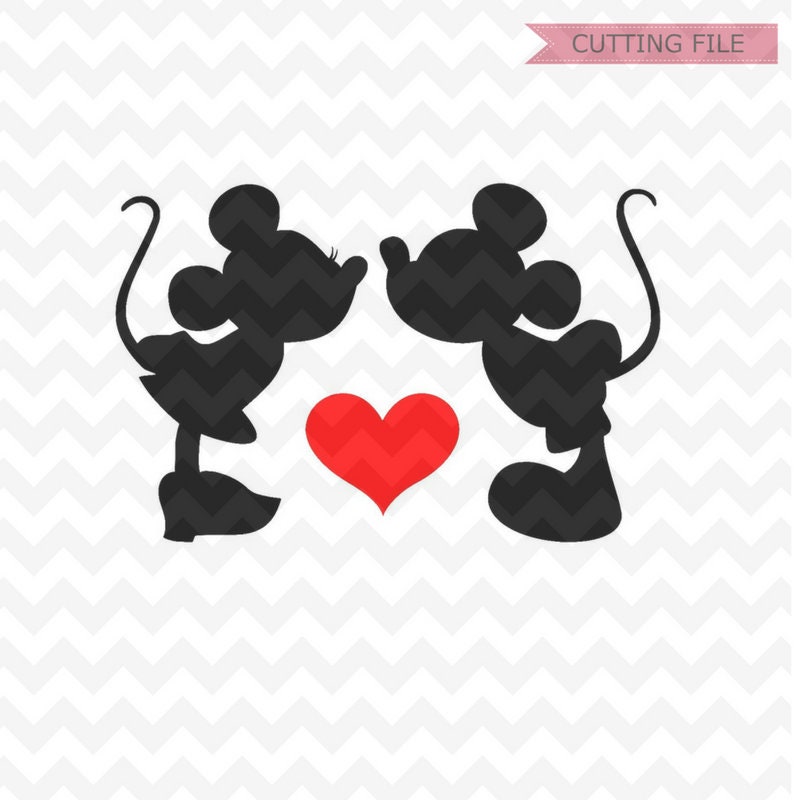 Download Mickey and Minnie kissing svg Disney Mickey Mouse svg ...