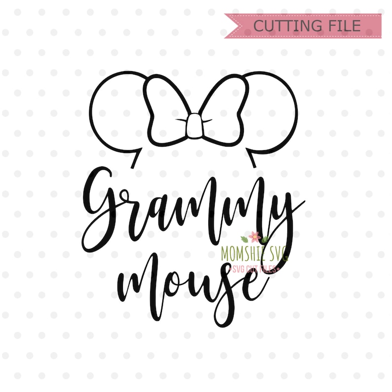 Download Grammy Mouse svg Grandma Mouse svg Minnie Mouse SVG ...