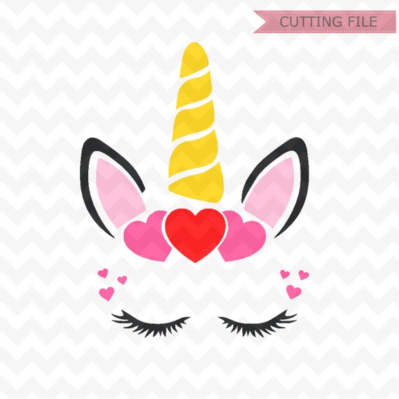 Download Unicorn SVG Unicorn hearts horn svg Cut files Unicorn svg ...