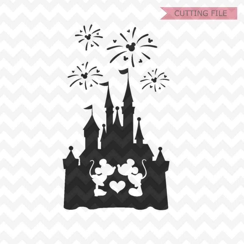 Disney Castle svg Disney Castle Fireworks svg Disney ...