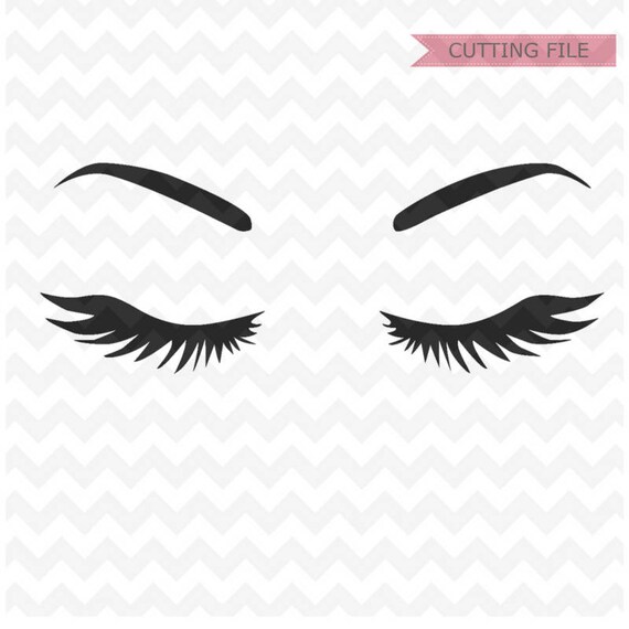 Download Eyelashes Svg file Eyebrows SVG Instant Download Woman | Etsy