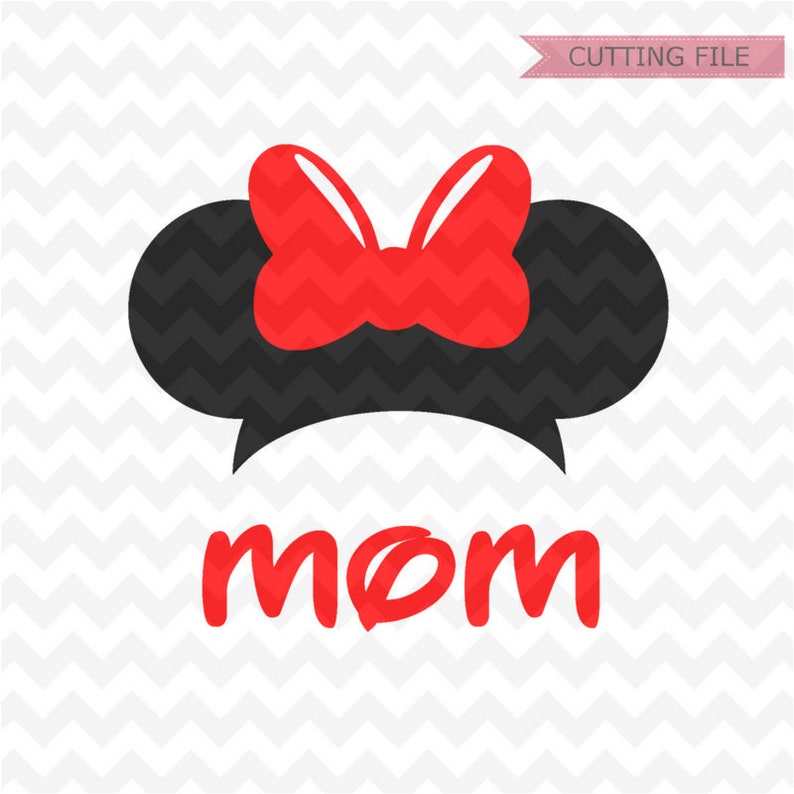 Download Minnie Mouse mom SVG Instant Download Minnie Mouse Head Vector | Etsy