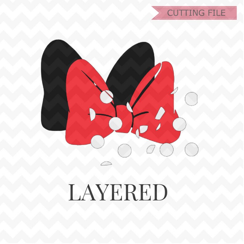 Download Minnie Mouse bow svg LAYERED minnie mouse cute bow ...