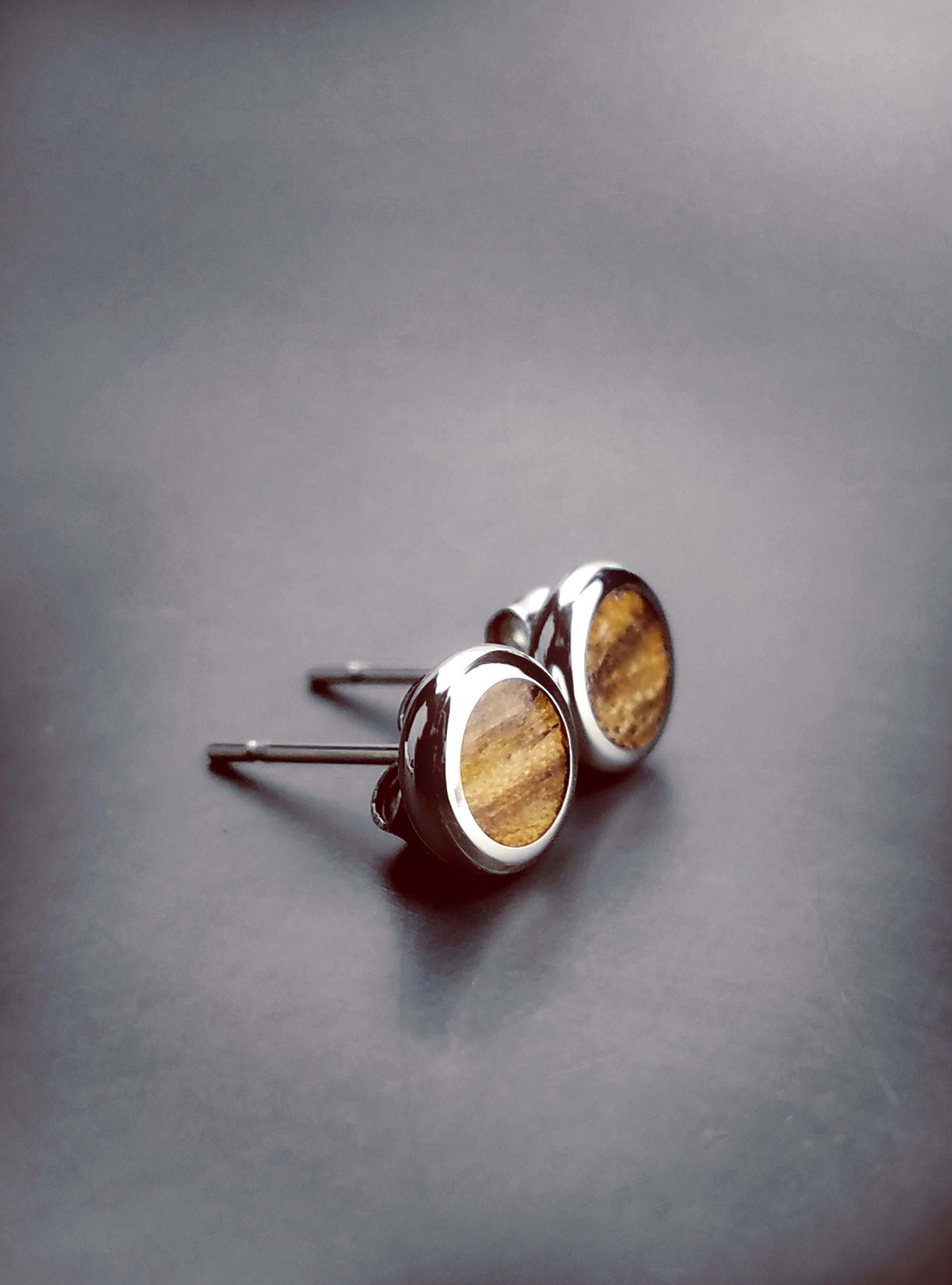 Mens wood stud earrings Clearance
