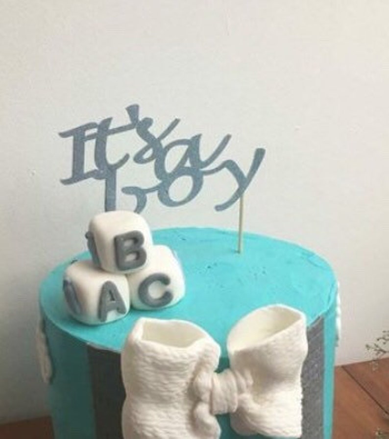 It's a Boy Cake Topper Its a Boy Baby Shower Cake Etsy UK