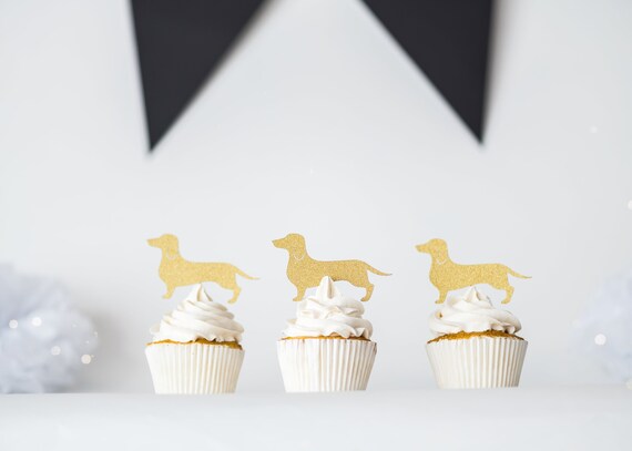 dachshund cupcake cake