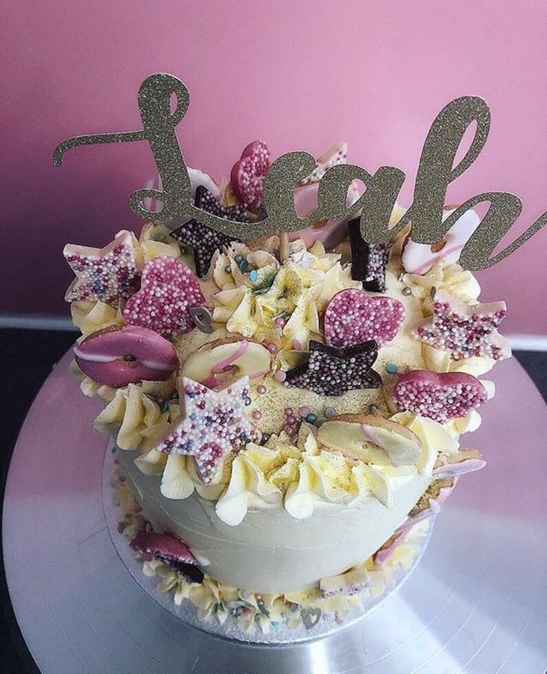 Name Cake Topper Birthday Cake Topper Personalised Birthday Etsy UK